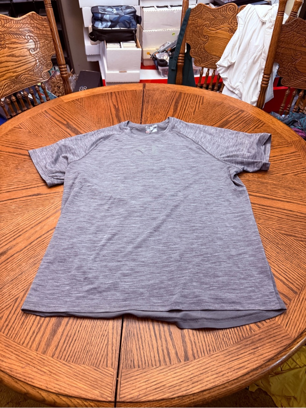 Under Armour Gray Heather Short-Sleeve Performance Tee